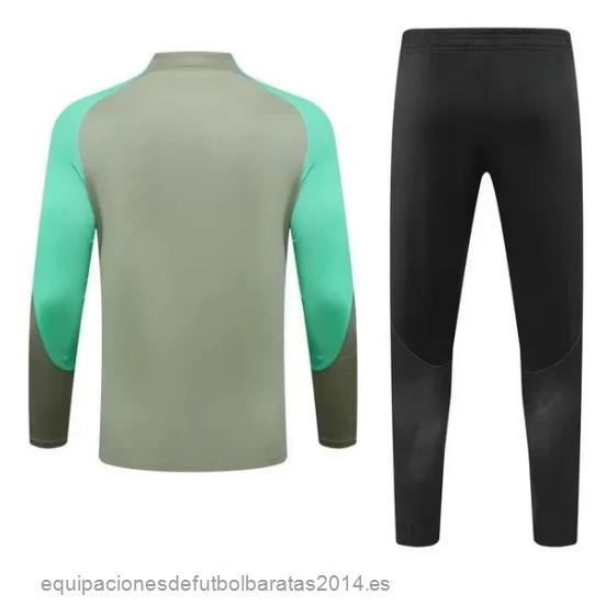 Nuevo Conjunto Completo Sudadera Entrenamiento Atletico Madrid 23/24 Verde Baratas
